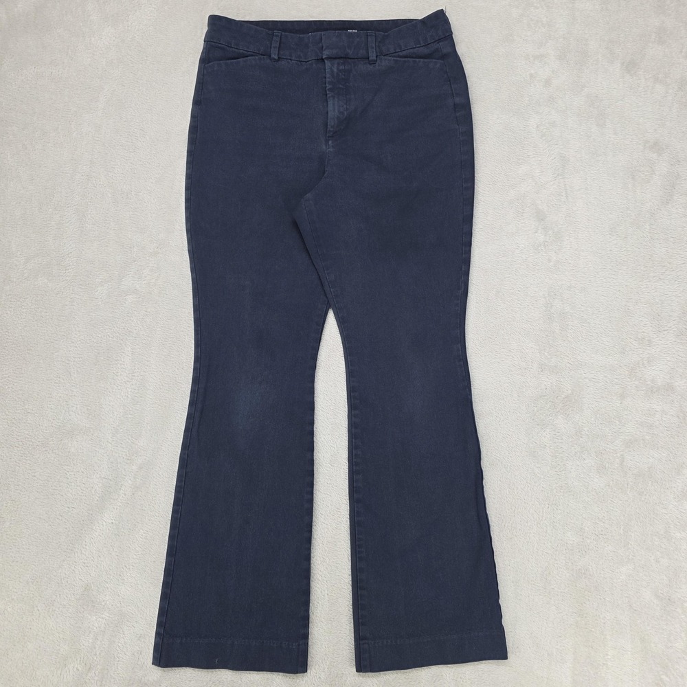 Old Navy Pants Womens 12 Pixie Flare High Rise Flare Blue Secret‎ Smooth Pocket